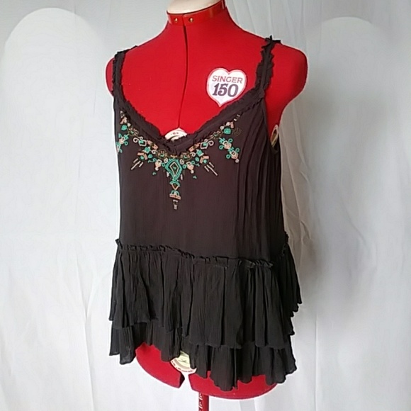 Maurices Tops - Maurices Embroidered Tank, Hippie Gauze Top